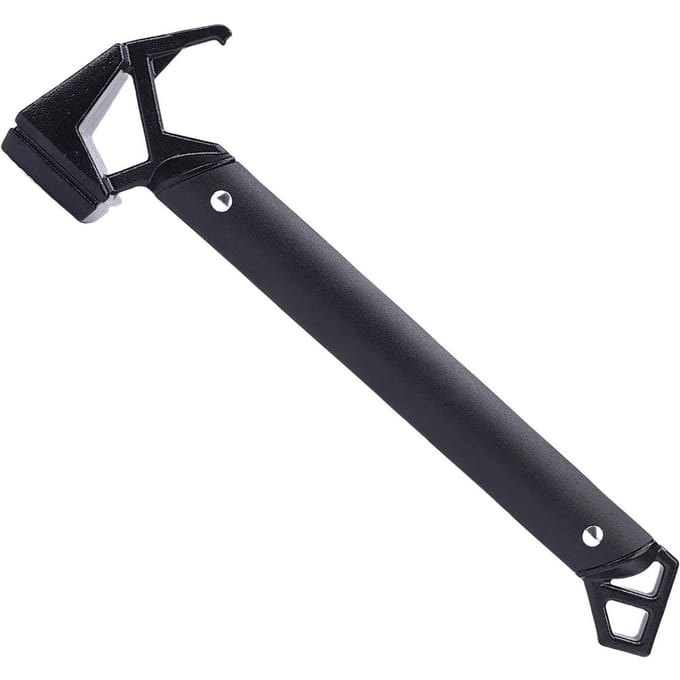 Kampeerhamer Staart Hol Ontwerp Multifunctioneel Aluminiumlegering Handvat Draagbare Kampeerharing Hamer black