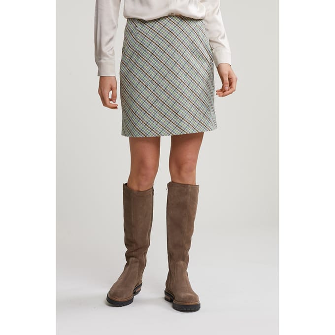 River Woods Multi Checked Short Skirt Größe: 42 | Miniröcke Outlet | Damen