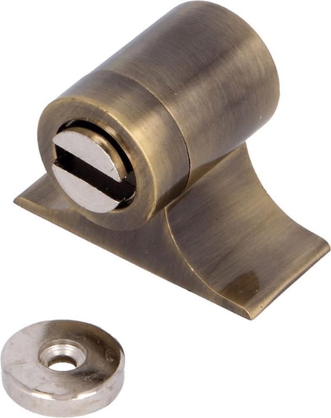 Deurstopper met magneet - antiek brons 44x55x43mm