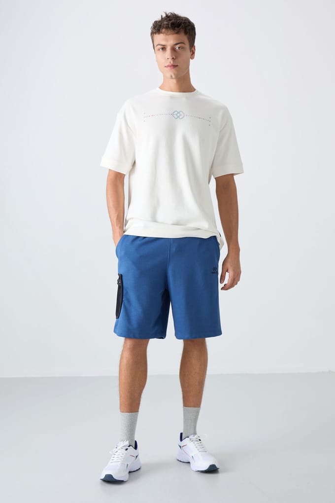 Heren Cargo Short met Wijde Pijpen