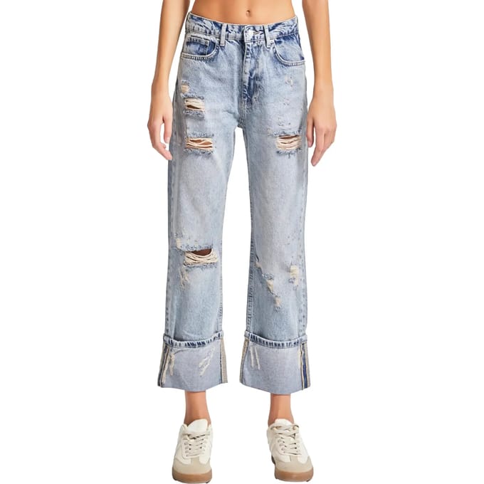 It's Basic - Straight Mid Rise Jeans