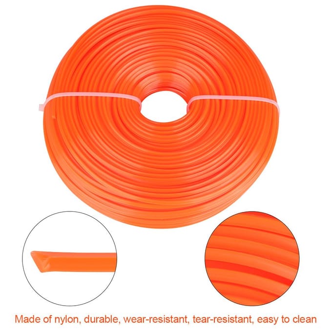 2,4 mm Trimmerlijn Nylon Koord Draad Vierkant Snoer Benzine Grastrimmer 100 m