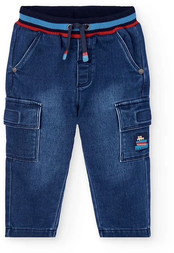 Boboli Denim Knit Broek Blauw 4 Years Kinderen