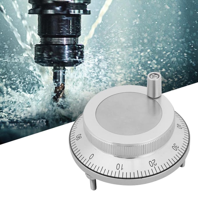 80mm 6-pins CNC Pulser Handwiel 5V 100PPR Handmatige Pulsgenerator Roterende Encoder