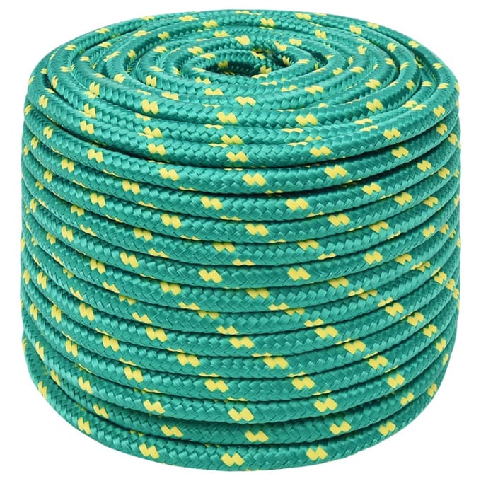 vidaXL - Boottouw - 14 - mm - 100 - m - polypropyleen - groen