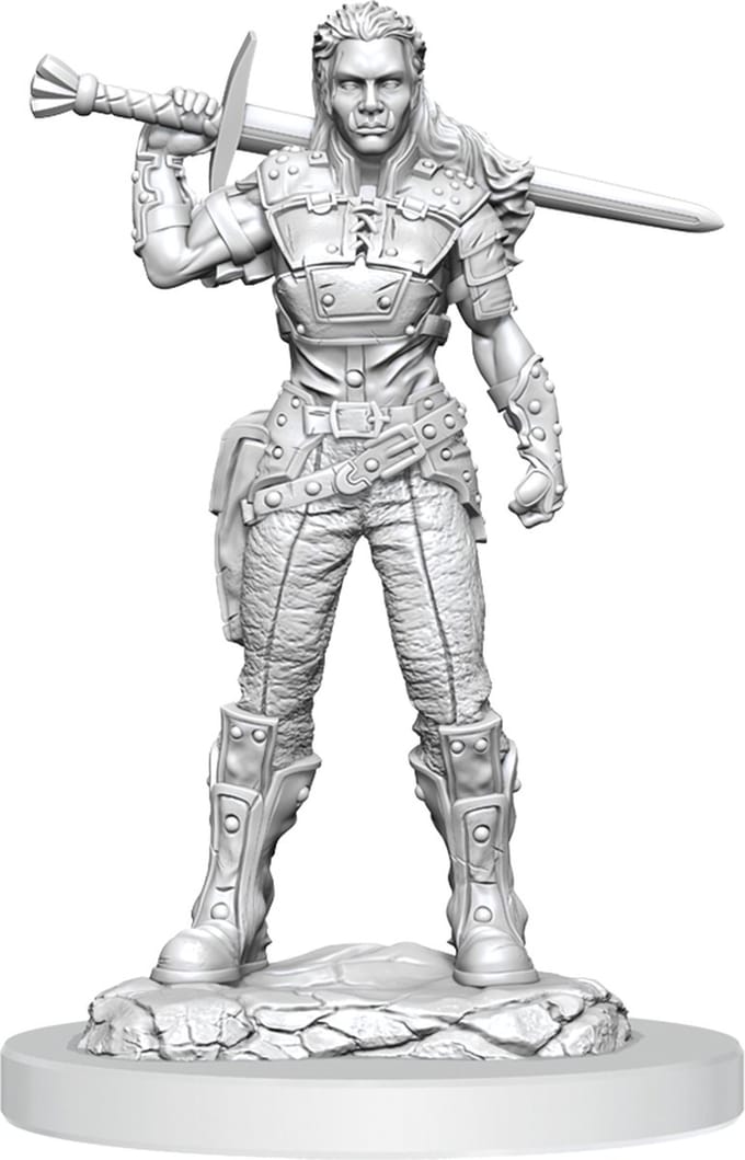 D&D Nolzur's Marvelous Miniatures Orc Fighter Female