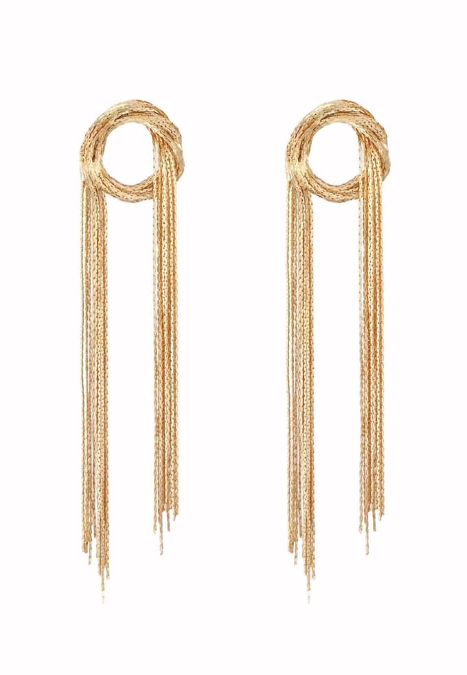 Margot Bardot Omari Long Oorbellen Gold