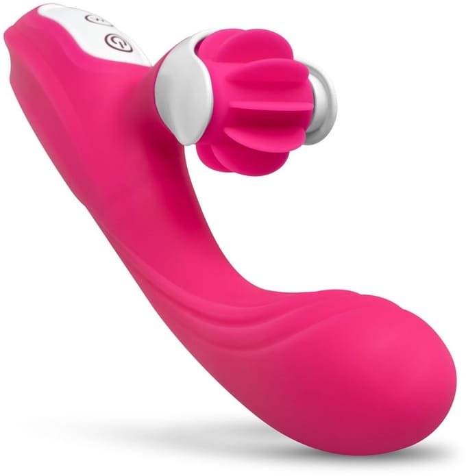 Rabbit Vibrator Met Roterende Tong - Roze