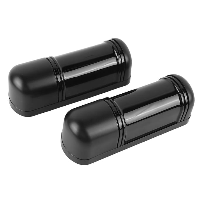 Infrarood Straaldetector Draadloos Waterdicht Drievoudige Straal Lichaamsdetector Sensor Alarm voor Buiten Thuis black