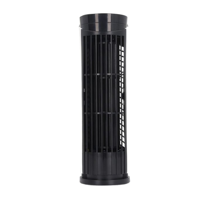 Torenventilator 90 graden oscillerende ventilator met 2 snelheden lichte staande bladloze ventilator 34 dB stil USB 2.0 zwart