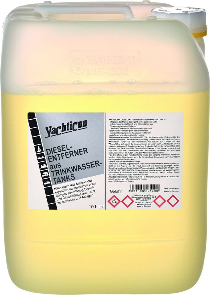 Yachticon Diesel verwijderaar uit drinkwatertanks - 10l