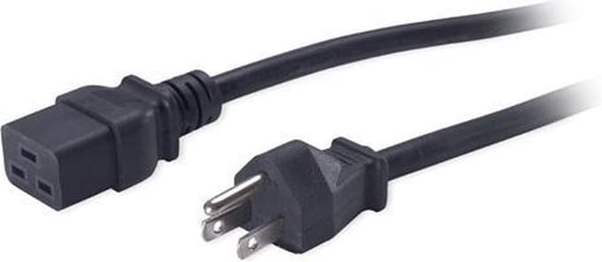 APC PWR Cord C19 - Schuko CEE 7, 2.5 m 2.5m C19 coupler CEE7/7 Schuko Zwart