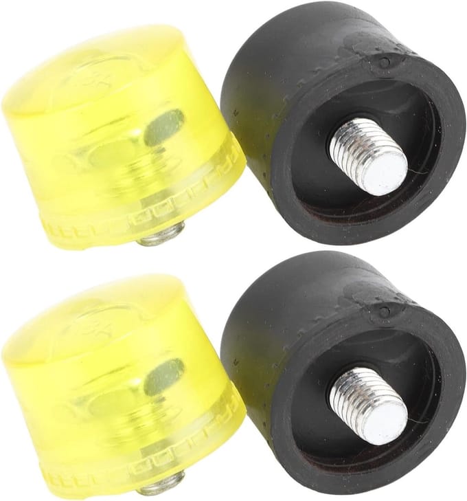 Rubber Hamer Vervangingskoppen Set - Impact Head Hammer Tips voor Klusaccessoires (Φ30mm)