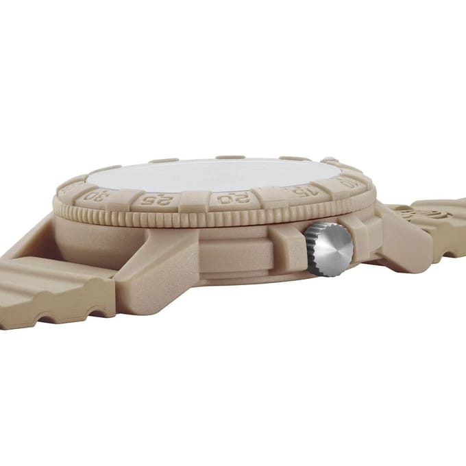 Luminox Leatherback Zeeschildpad Zandkleurige Wijzerplaat Kwarts XS.0326 100M Herenhorloge zand