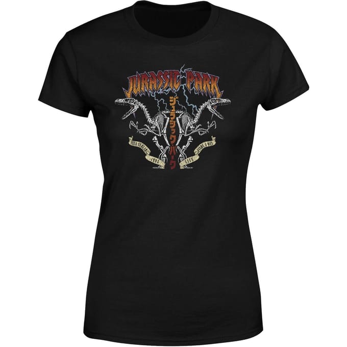 Jurassic Park Raptor Twinz Women's T-Shirt - Zwart - S