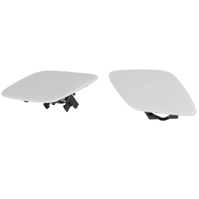 2 STUKS Koplamp Sproeierkap 61677171660 voor 328i Basis 2?Deur Cabriolet 2007?2010 white