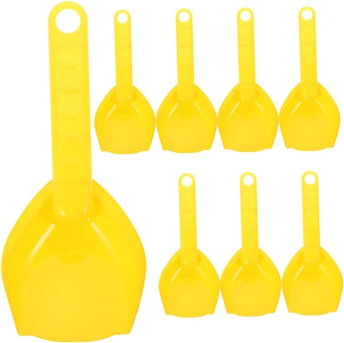 Strand Schepjes - Zandschepjes Speelgoed - Buiten Spelen - Stevig Plastic - 17 cm - Geel