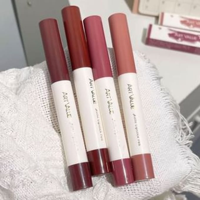 Art Value - Soft Silky Matte Lipstick Pen - 6 Colors 3# Off-Season Rose - 1.4g