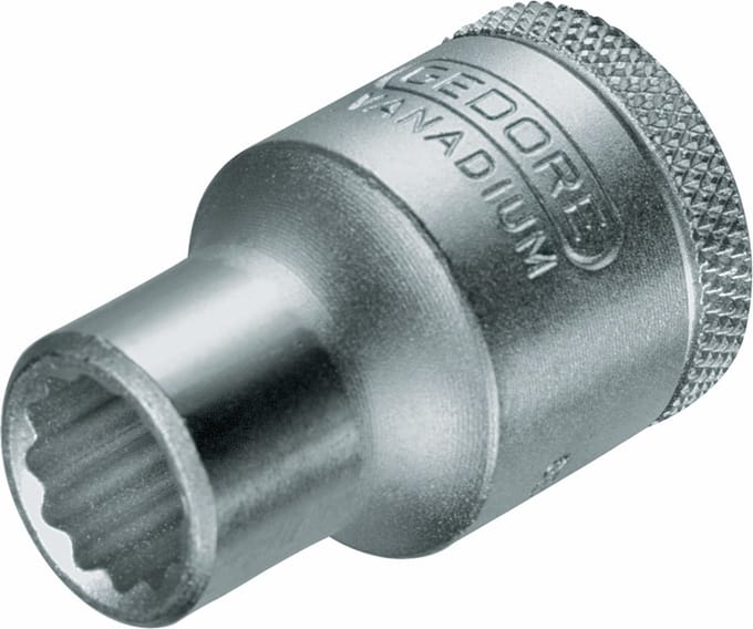 "Dopsleutel 12-kantig DIN 3124 1/2"", 3/8"" GEDORE"