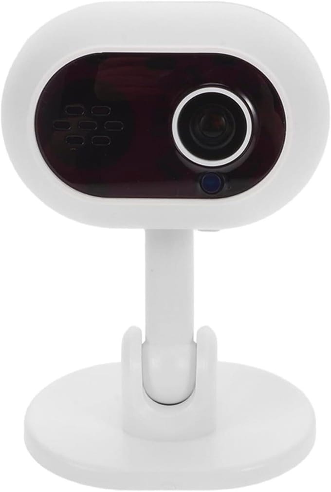 Draaibare Binnen Camera - Bewakingscamera Huisdier Camera - Thuisbeveiliging Monitoren - 360 Graden Dekking - 60 Gram - Wit