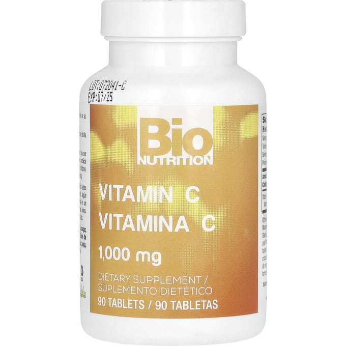 Bio Nutrition, Vitamine C, 1 000 mg, 90 comprimés
