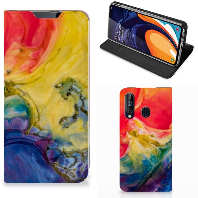 Bookcase Samsung Galaxy A60 Watercolor Dark