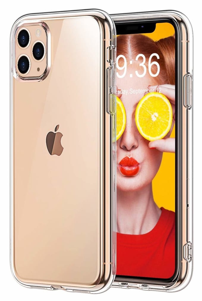 Ntech hoesje Geschikt voor iPhone 11 Pro TPU Back Cover - Transparant