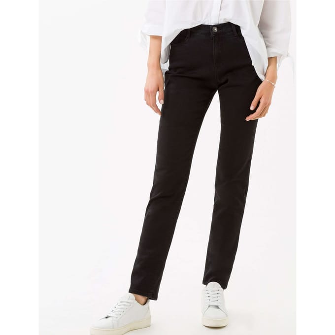Brax Dames Jeans  Style MARY, denim zwart, maat 34