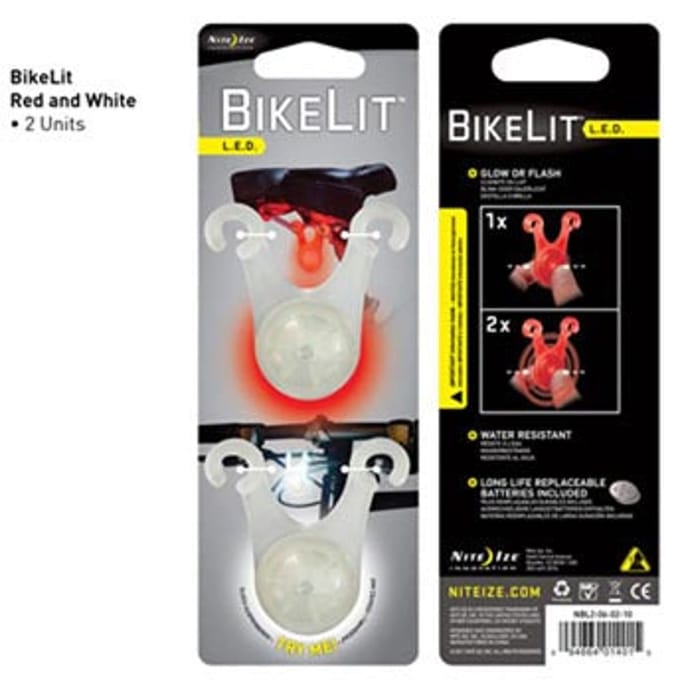 Nite Ize BikeLit White/Red 2Pack Fietsverlichting - Wit