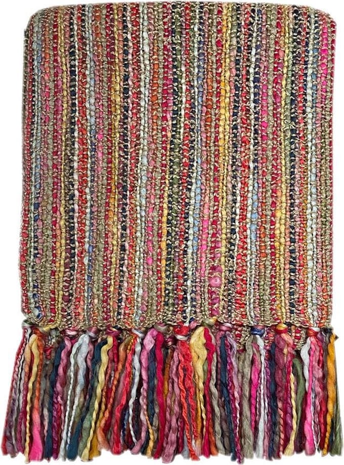 Beige fun throw