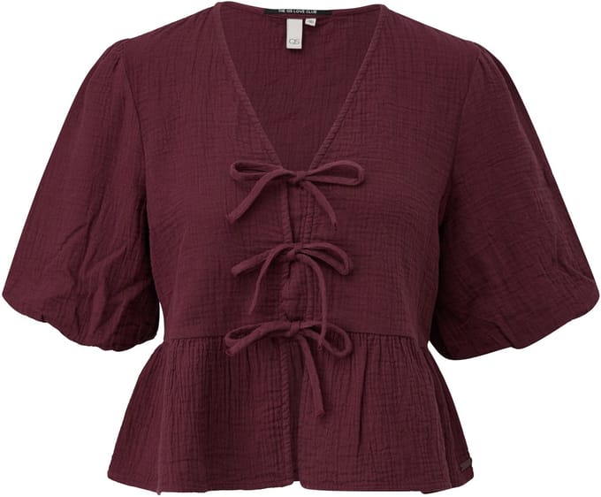 Vrouwen blouse van chiffon QS Regular Fit