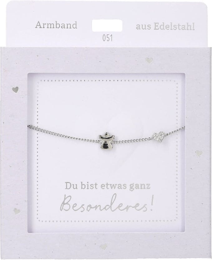 Depesche armband zilver met engel - modern sieraad cadeau.