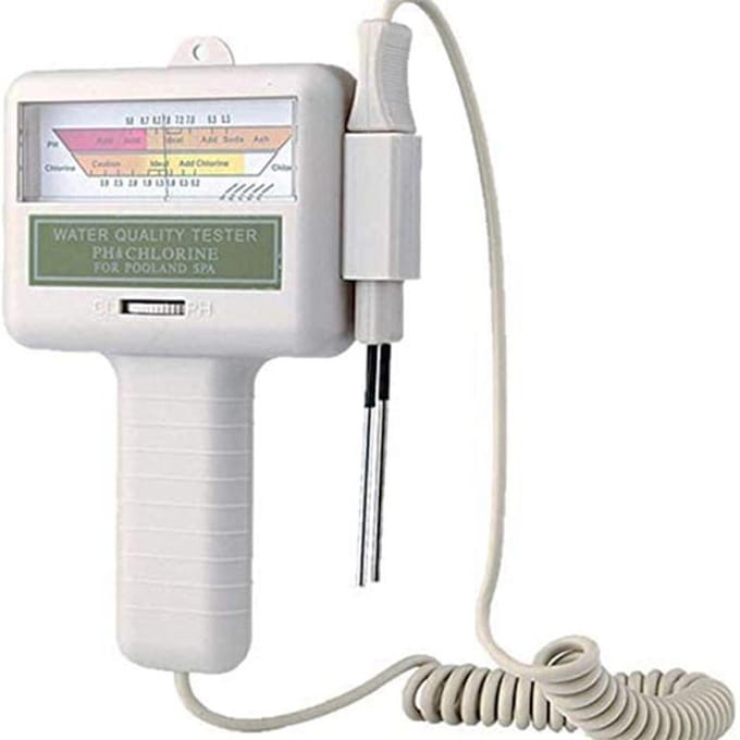 Testeur de chlore PH 2 en 1, appareil de test de la qualité de l'eau, mesure CL2 pour piscine, Aquarium, eau potable pc101 blanc