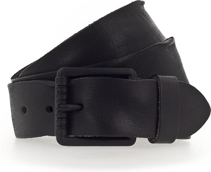 Mustang lederen riem zwart met zwarte gesp maat 95