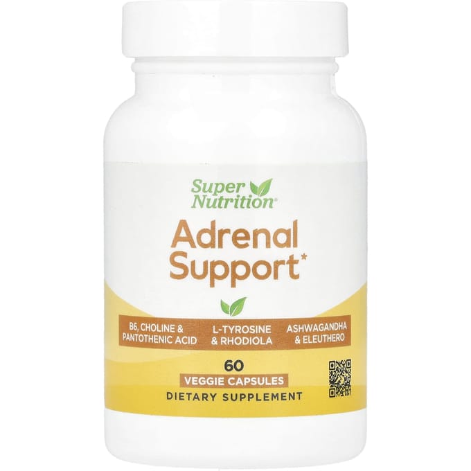 Supervoeding, ondersteuning voor de bijnieren, 60 vegetarische capsules