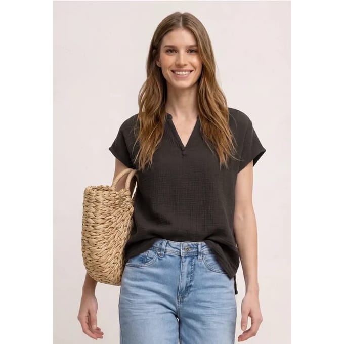 Blouse shirt van mousseline