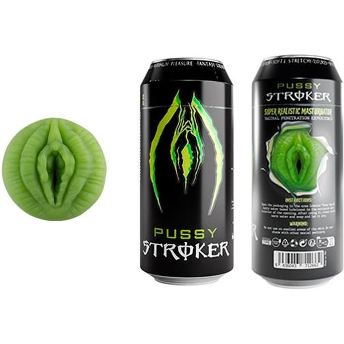 Alive - Masturbator in Energy Drink Blikje - Neon Groen