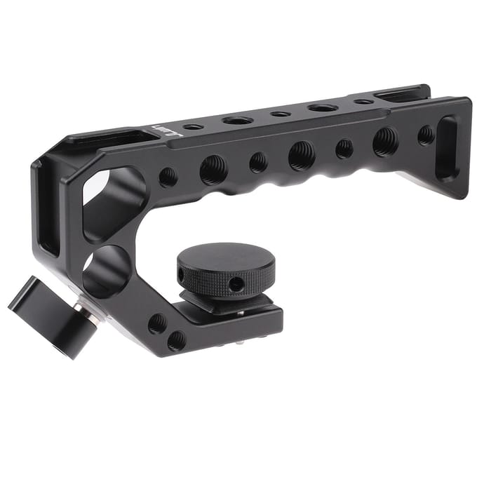 JLwin AF357 Universele Top Handel Camera Top Handgreep Aluminiumlegering met 4 Cold Shoe Mount Arca zwart