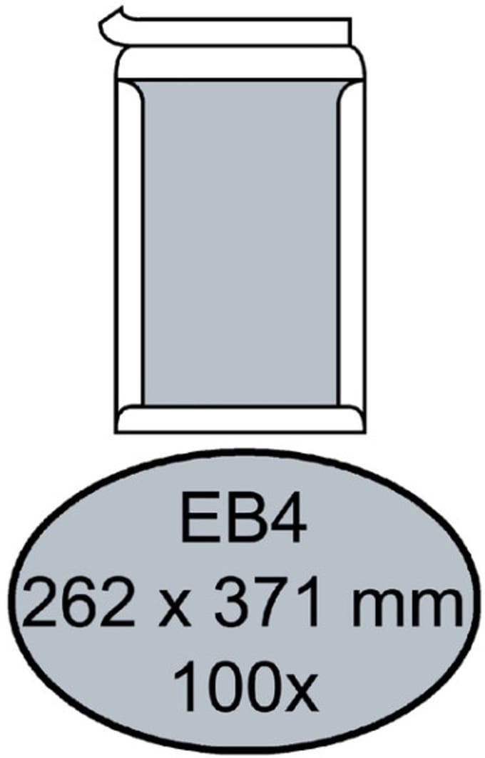 Envelop quantore bordrug eb4 262 x 371 zk 120 gr wit