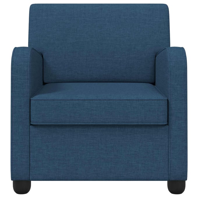 vidaXL - Fauteuil - Blauw - Stof