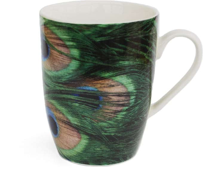 Servies Mok Porselein 310 ml – Pauwenveren – Museum Editions