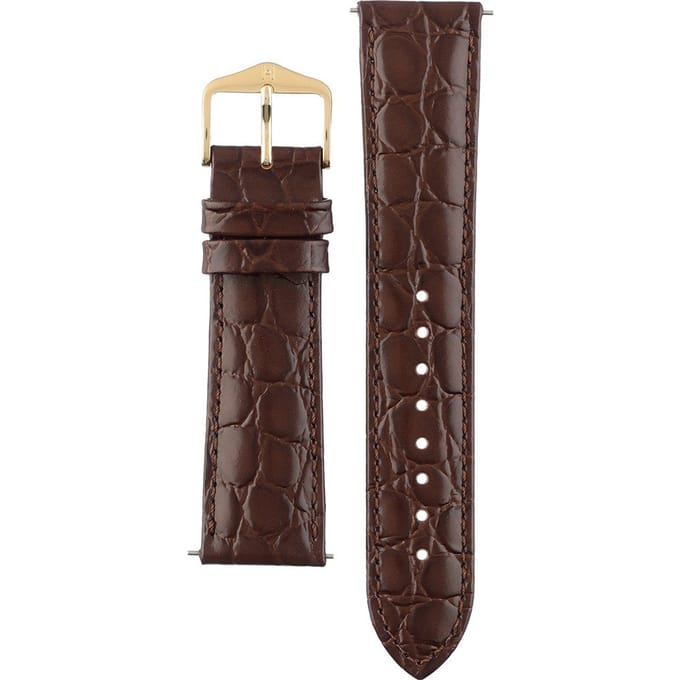Hirsch 12302810-1-20 Crocograin Horlogeband