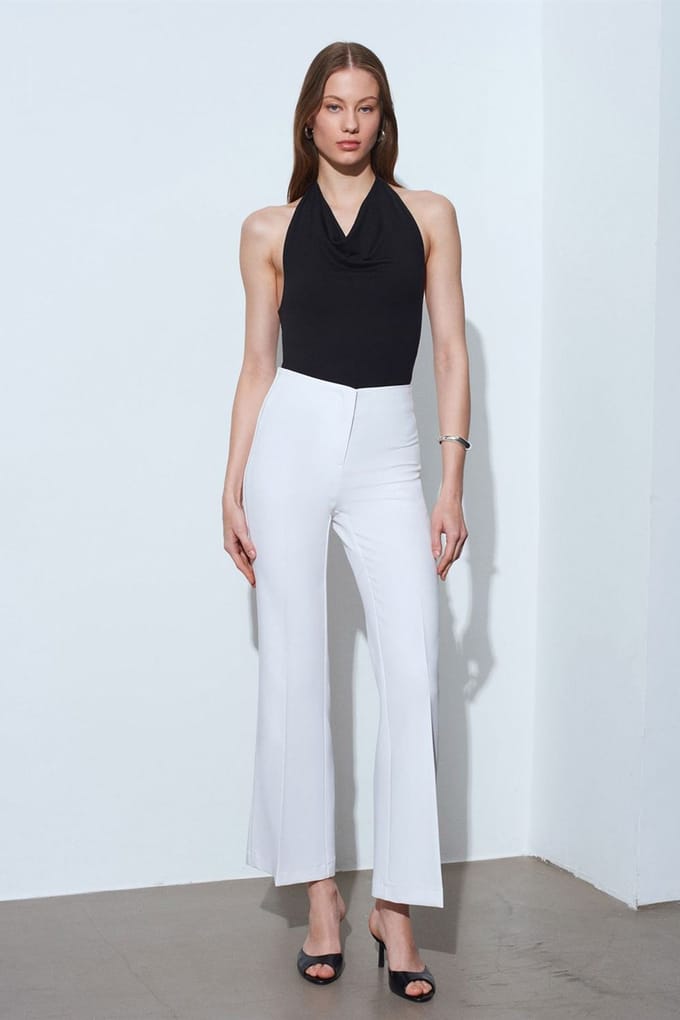 Dames Hoge Taille Flared Broek