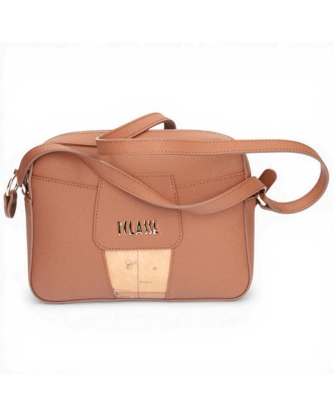 Alviero Martini Eerste klas Small Reporter Bag Vrouw Tabak Stof Geo Classic
