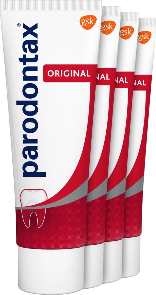 Parodontax Original - Tandpasta - tegen bloedend tandvlees - 4x75 ml