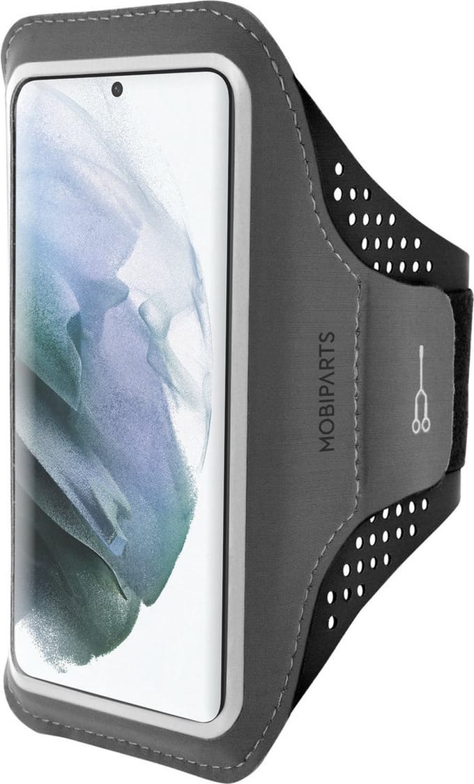 Hardloop Sportarmband geschikt voor Samsung Galaxy S21 - Zwart - Mobiparts