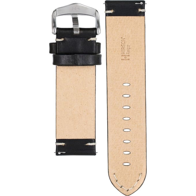 HIRSCH RANGER L BLACK CALF 24/24MM 05402050-2-24