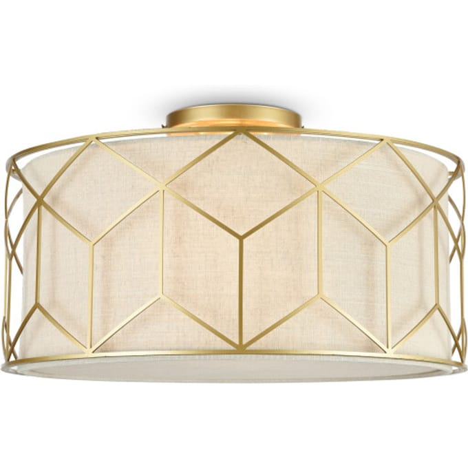 Maytoni - Plafondlamp Messina - Goud - Ø43