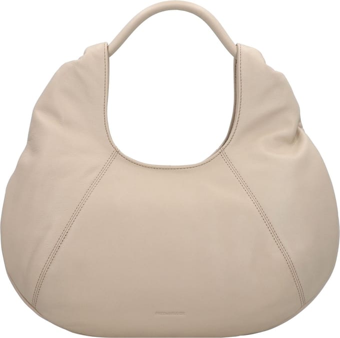 FREDsBRUDER Leren Schoudertas Hibicy Hobo Marble Beige