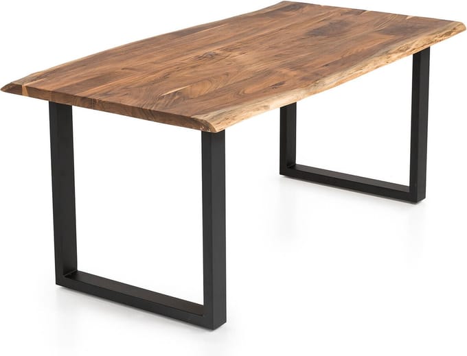 Eetkamertafel Lorenzo Acacia - Rechthoek - 140x80cm - Hoogte 76.5 cm